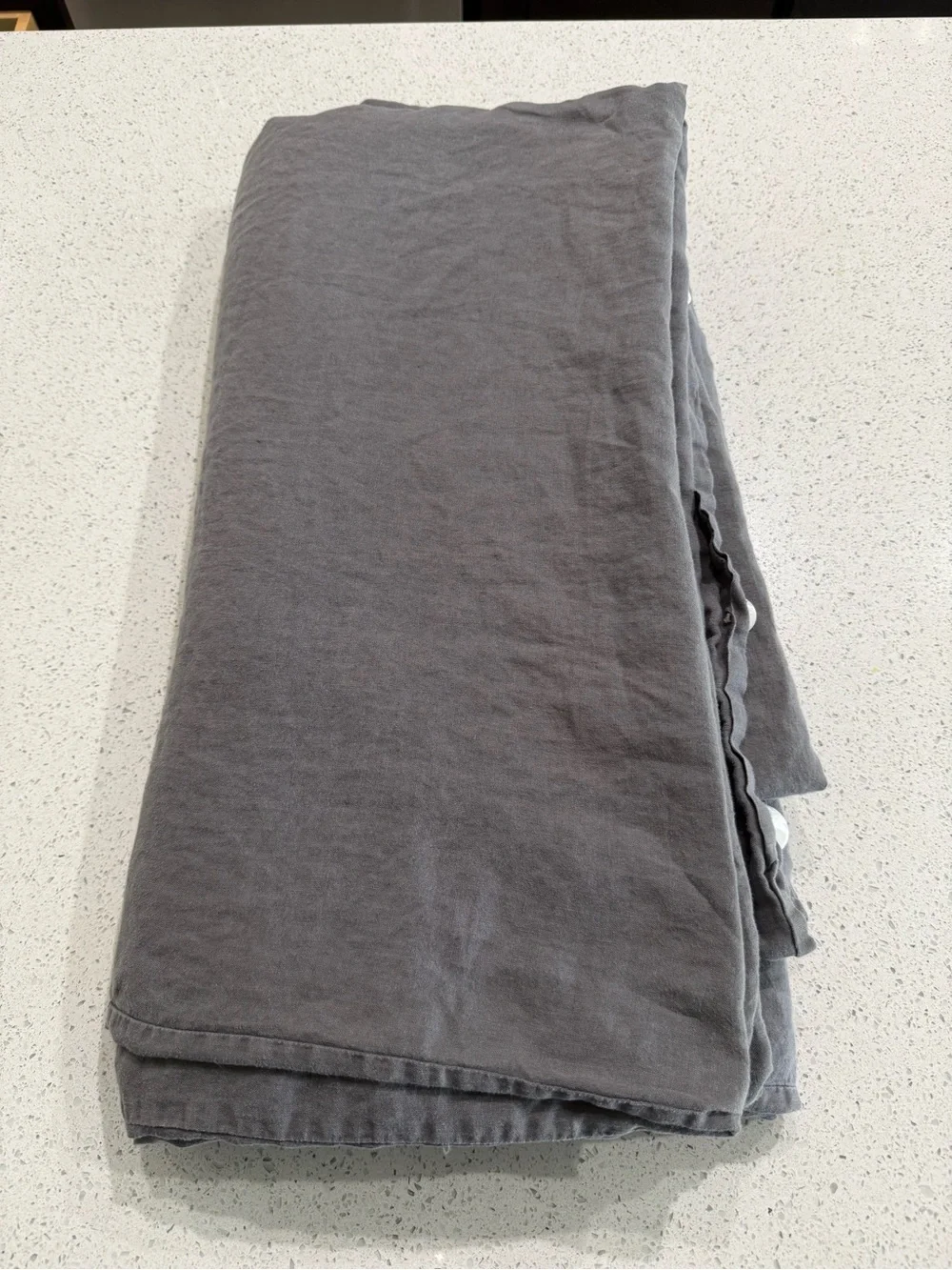 CULTIVER Duvet Soft Gray - Neutral Slate Bedding Size Queen